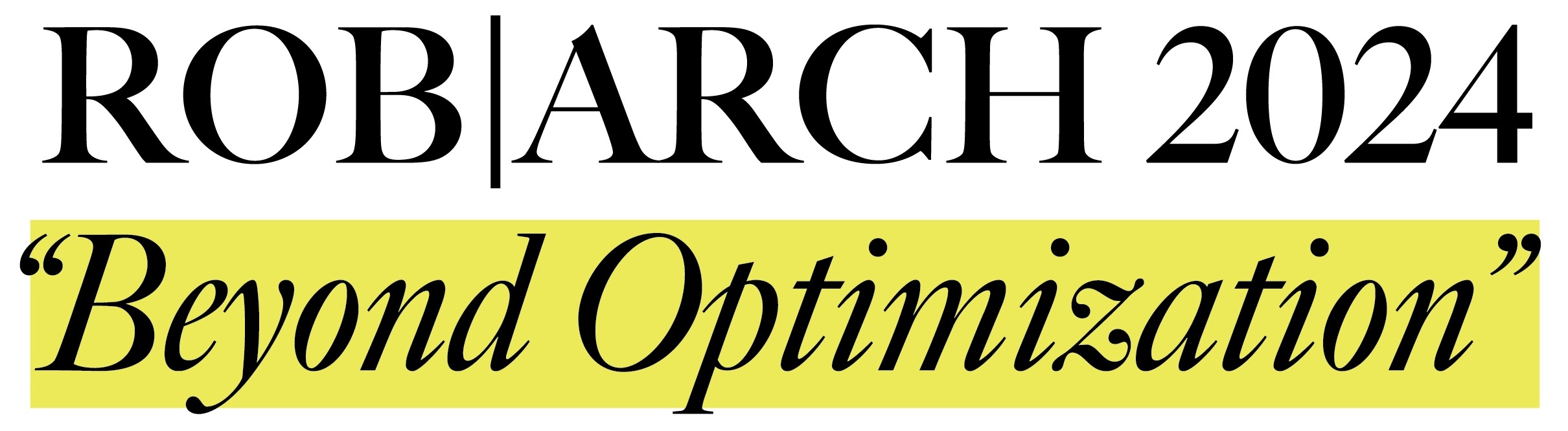 ROB|ARCH 2024 logo